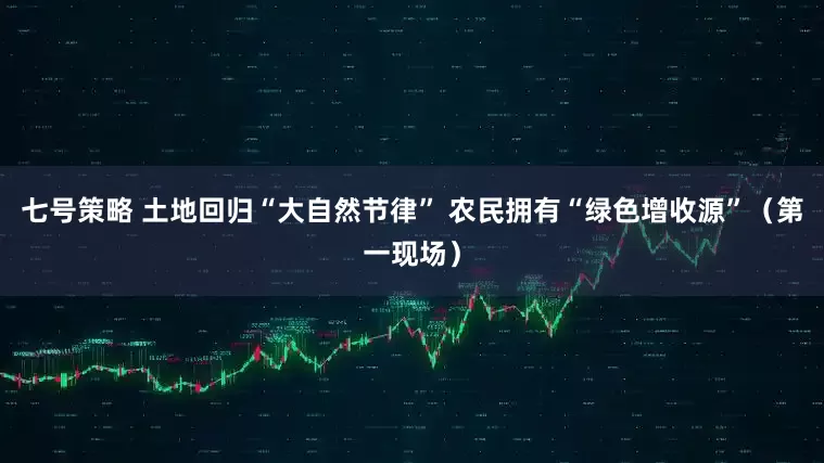 七号策略 土地回归“大自然节律” 农民拥有“绿色增收源”（第一现场）